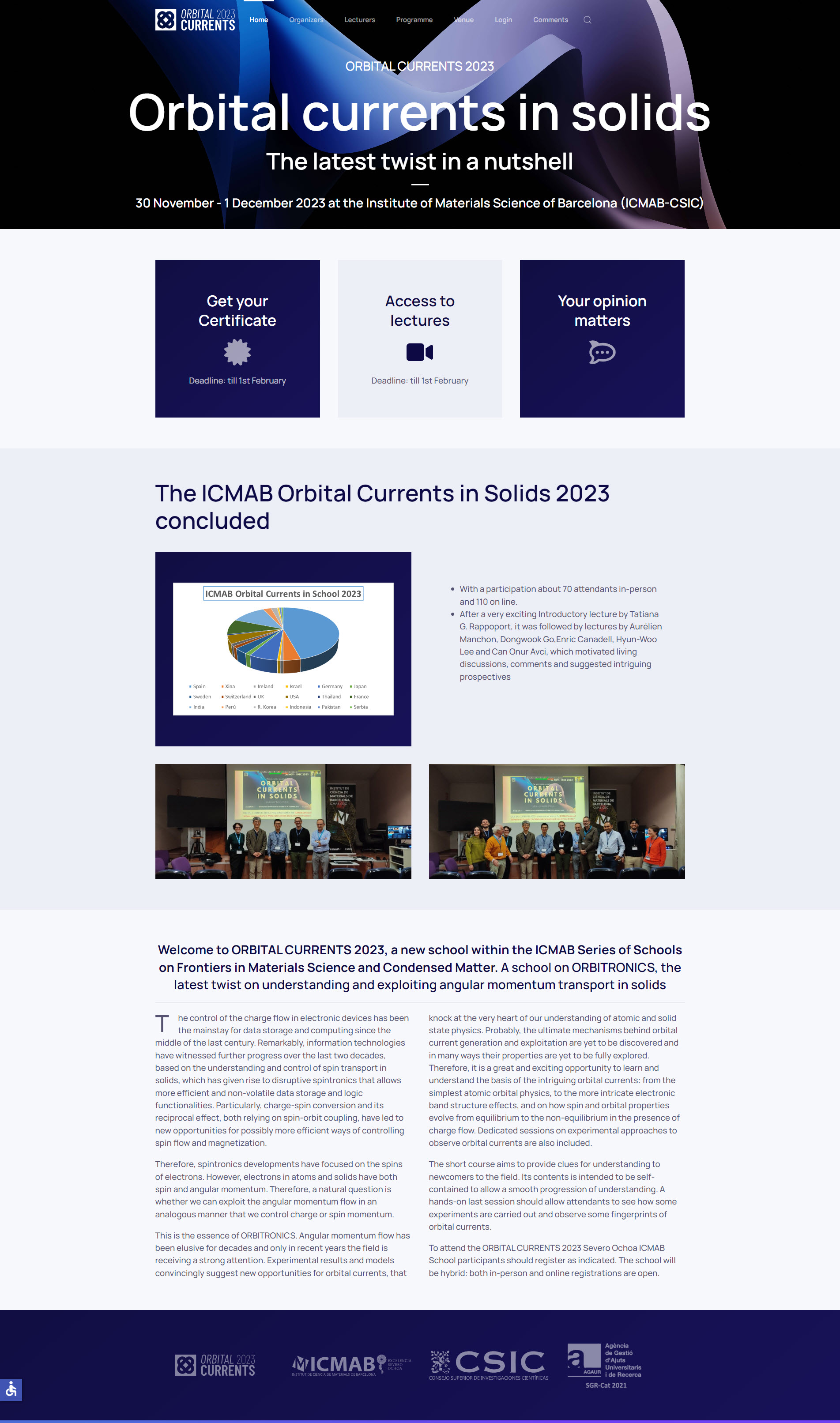 CONGRESO ORBITAL CURRENTS